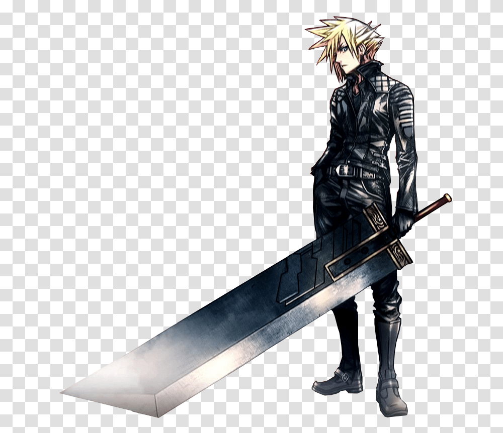 Cloud Strife Final Fantasy Vii Final Fantasy Vii G Bike, Person, Human, Weapon, Weaponry Transparent Png