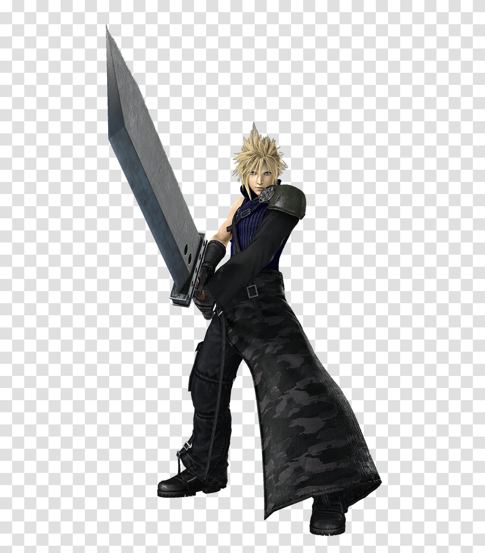 Cloud Strife Free Image Download Cloud Strife Cloudy Wolf, Person, Human, Footwear, Clothing Transparent Png
