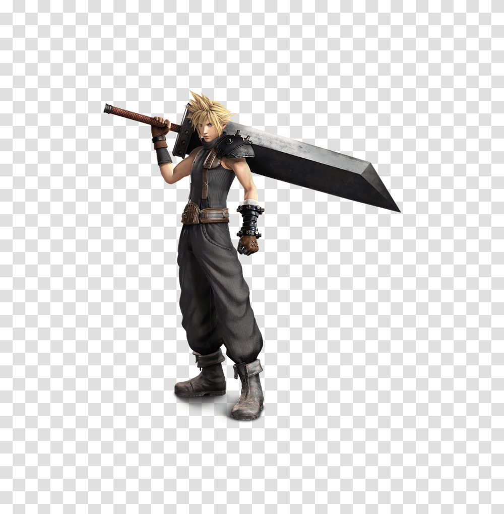 Cloud Strife, Person, Human, Costume, Duel Transparent Png