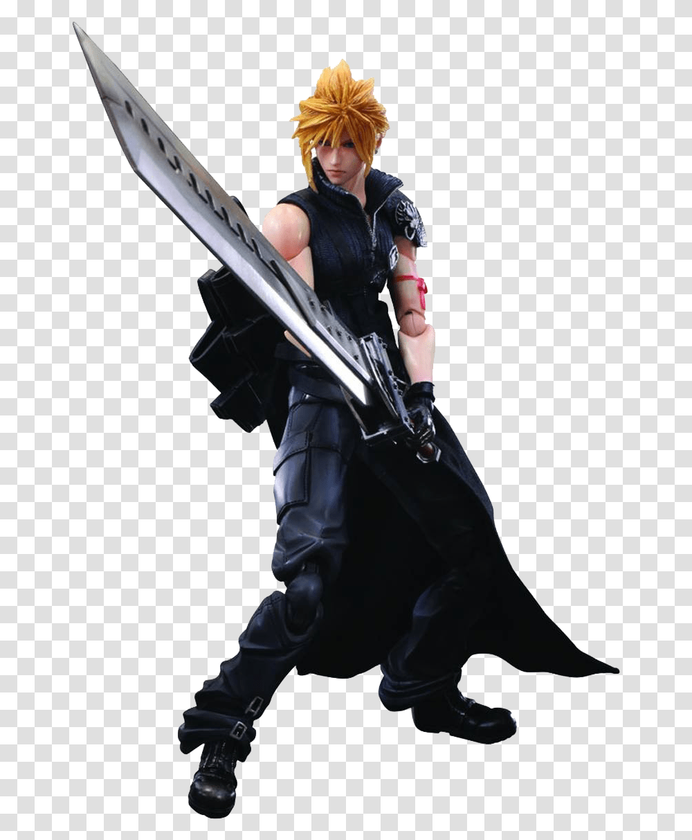 Cloud Strife Photo Background Final Fantasy 7 Cloud Action Figure, Ninja, Person, Human, Gun Transparent Png