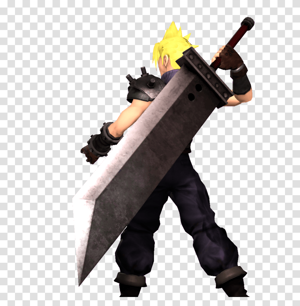 Cloud Strife Pose, Person, Light, Performer, Torch Transparent Png