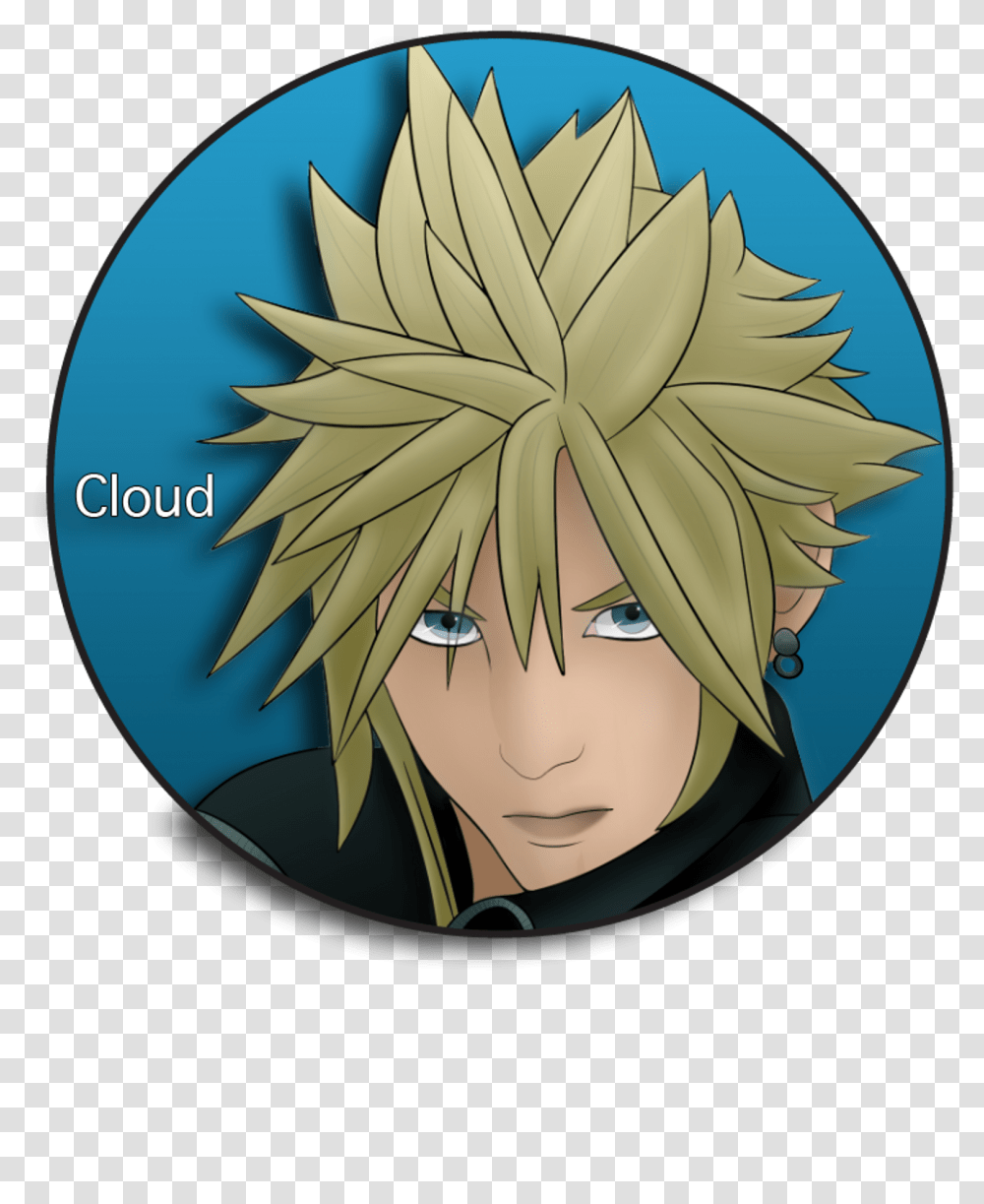 Cloud Strife Studying Drawing Cloud Cartoon Fictional Character, Plant, Painting, Book, Symbol Transparent Png