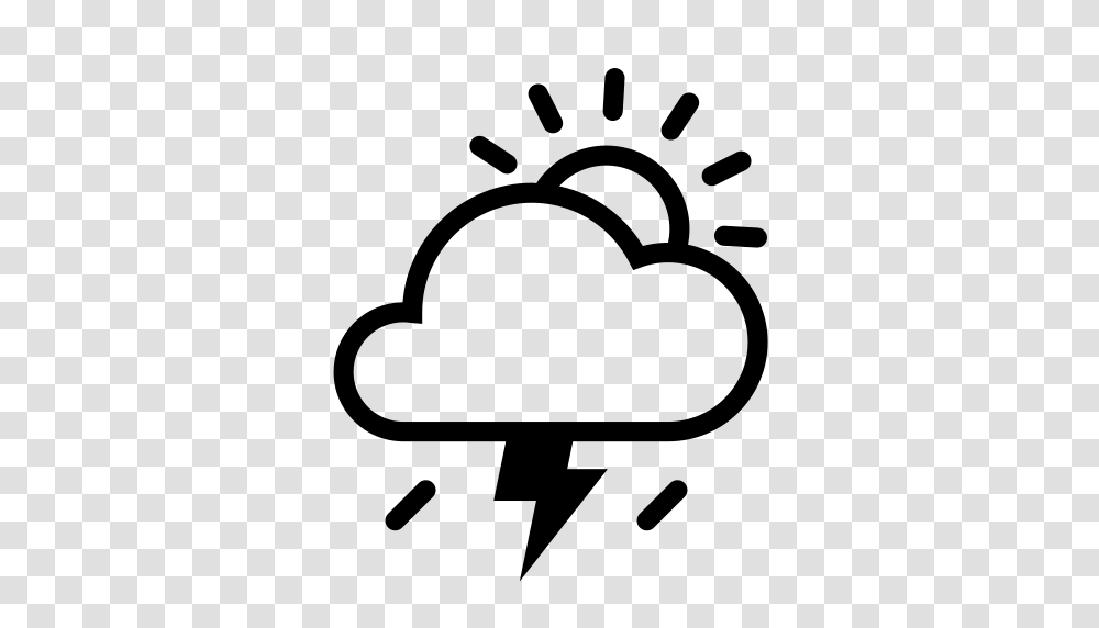 Cloud Sun Rain Lightning Cloud Lightning Power Bolt Icon, Gray, World Of Warcraft Transparent Png