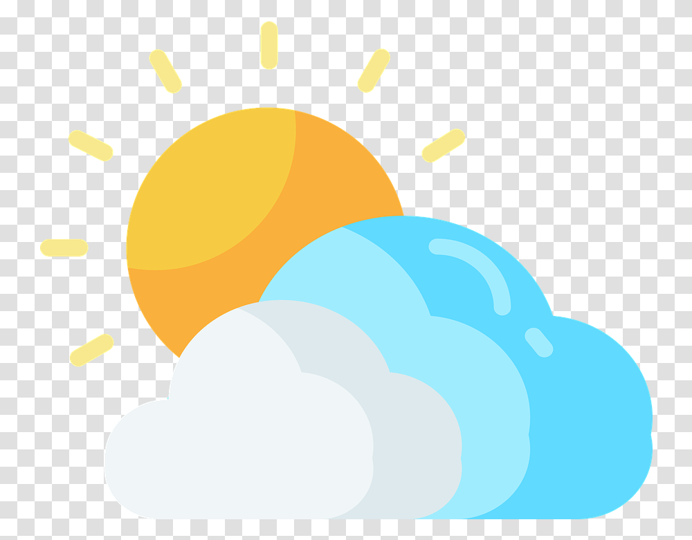 Cloud Sun Sky Free Vector Graphic On Pixabay Gambar Awan Dan Matahari, Outdoors, Nature, Ball, Astronomy Transparent Png