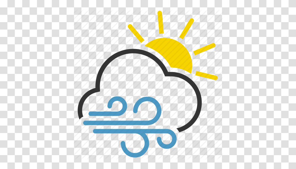 Cloud Sun Wind Windy Icon, Light Transparent Png