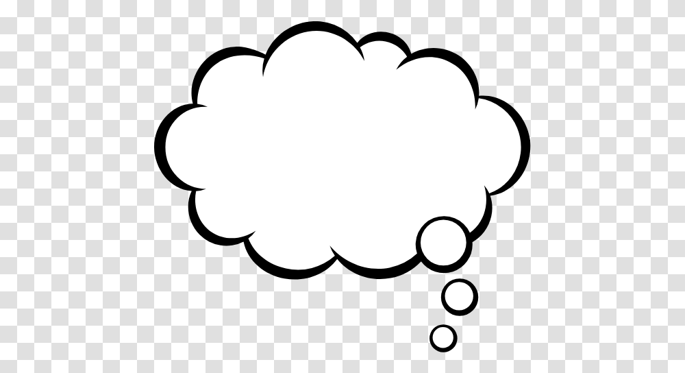 Cloud Thought Bubble Graphic Speak English Think English, Stencil, Balloon, Silhouette, White Transparent Png
