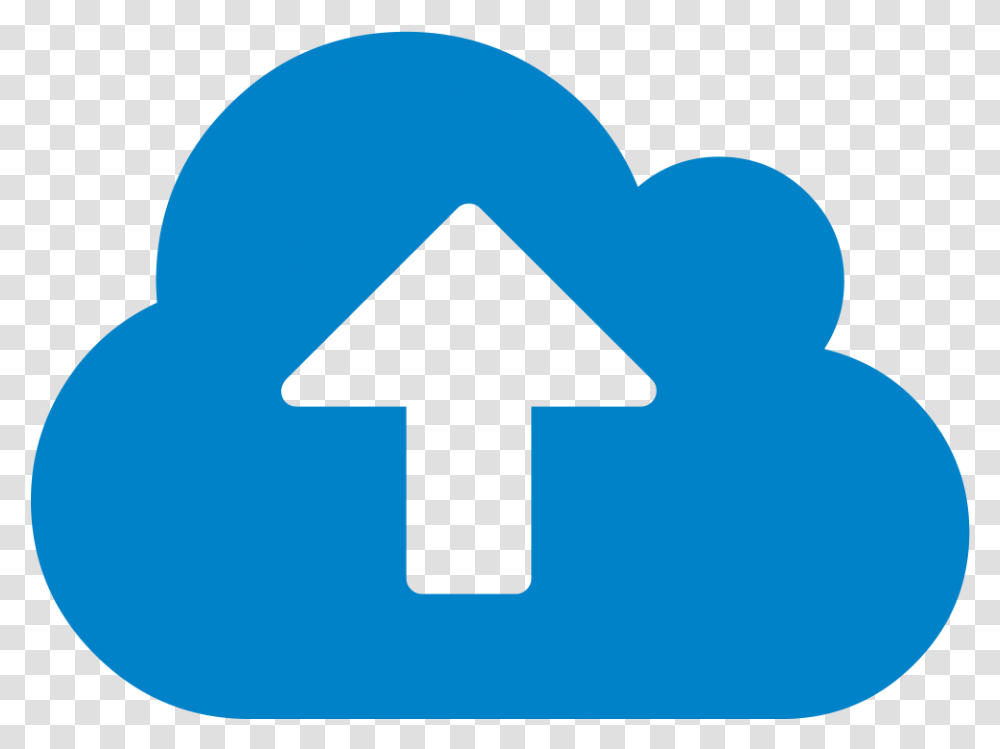 Cloud Upload Icon Icon Upload Icon, Symbol, Sign, Road Sign, Recycling Symbol Transparent Png