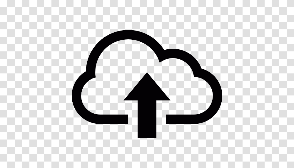 Cloud Upload, Stencil, Recycling Symbol, Logo Transparent Png