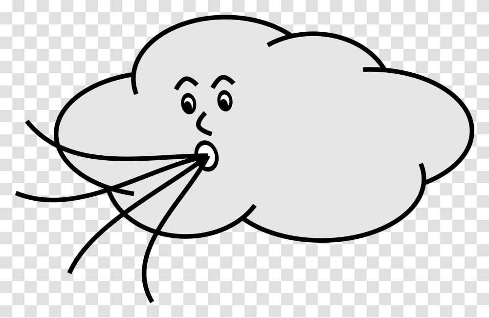 Cloud Vector Wind Blowing Gif Cartoon, Silhouette, Stencil Transparent Png
