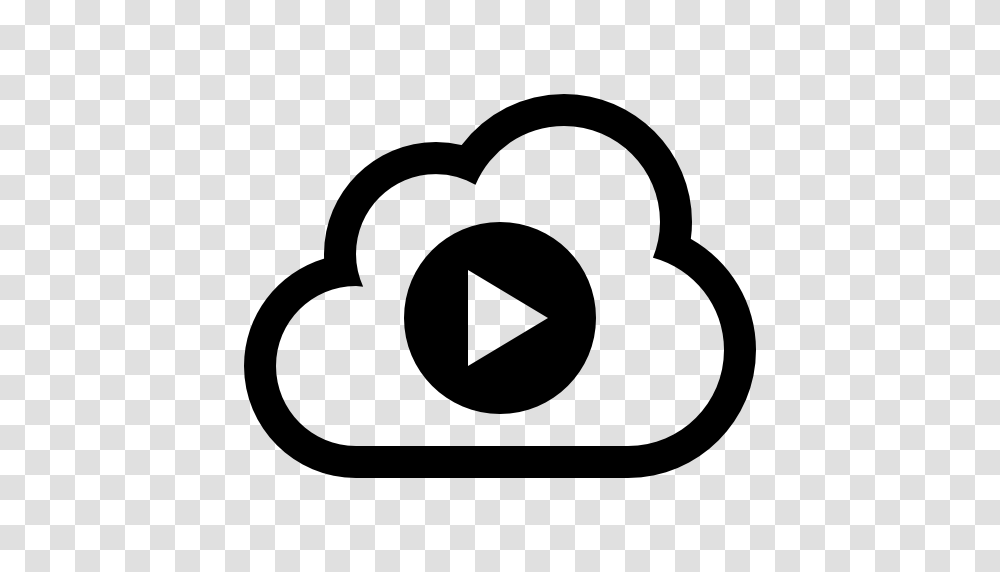 Cloud Video Play Symbol, Stencil, Heart, Recycling Symbol, Logo Transparent Png