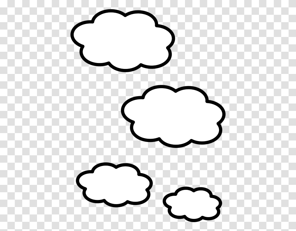 Cloud White Shapes Free Vector Graphic On Pixabay Clouds Clipart, Stencil, Silhouette, Texture, Graphics Transparent Png