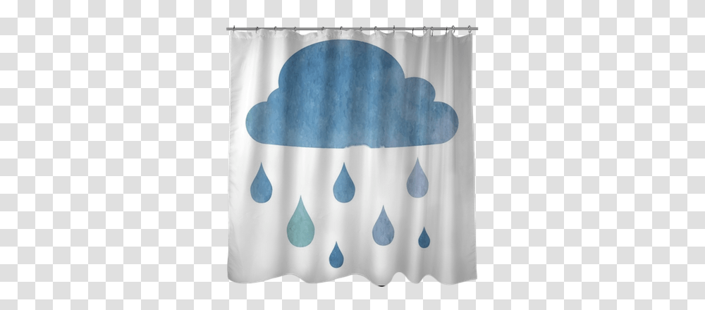 Cloud With Rain Drops Curtain Full Size Download Patchwork, Shower Curtain, Lamp Transparent Png