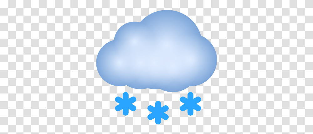 Cloud With Snow Snow Symbol Cloud, Balloon, Sphere, Crystal, Flare Transparent Png