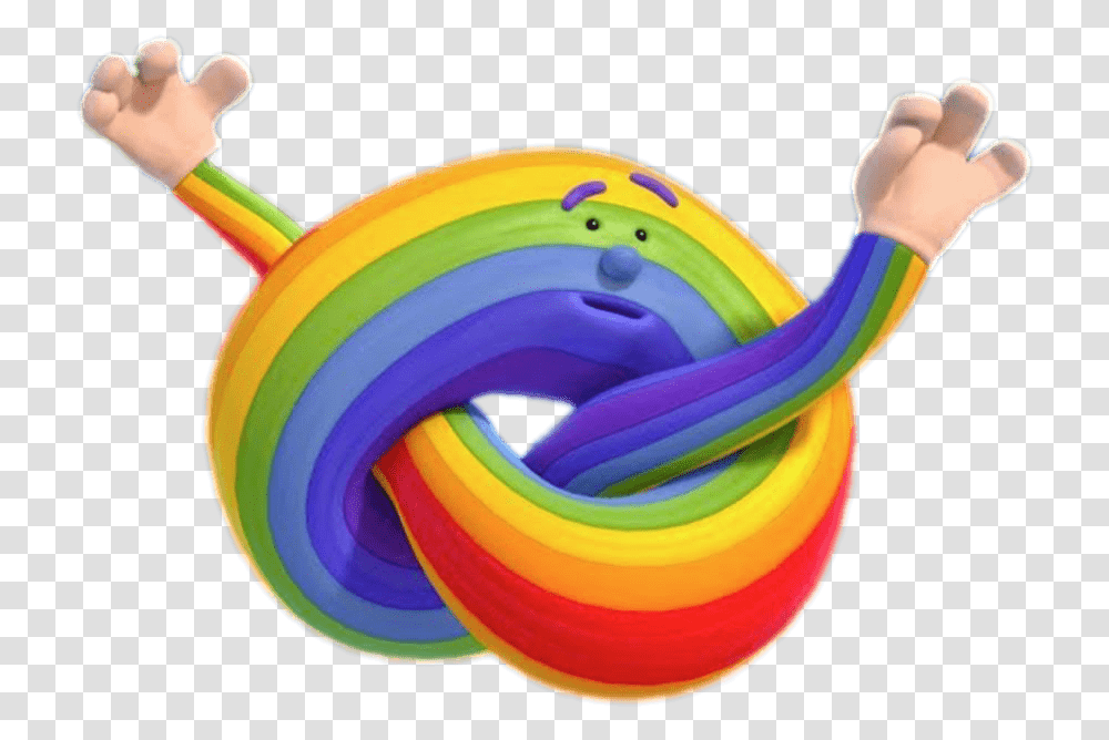 Cloudbabies Rainbow In A Knot Inflatable, Rattle, Sweets, Food, Confectionery Transparent Png
