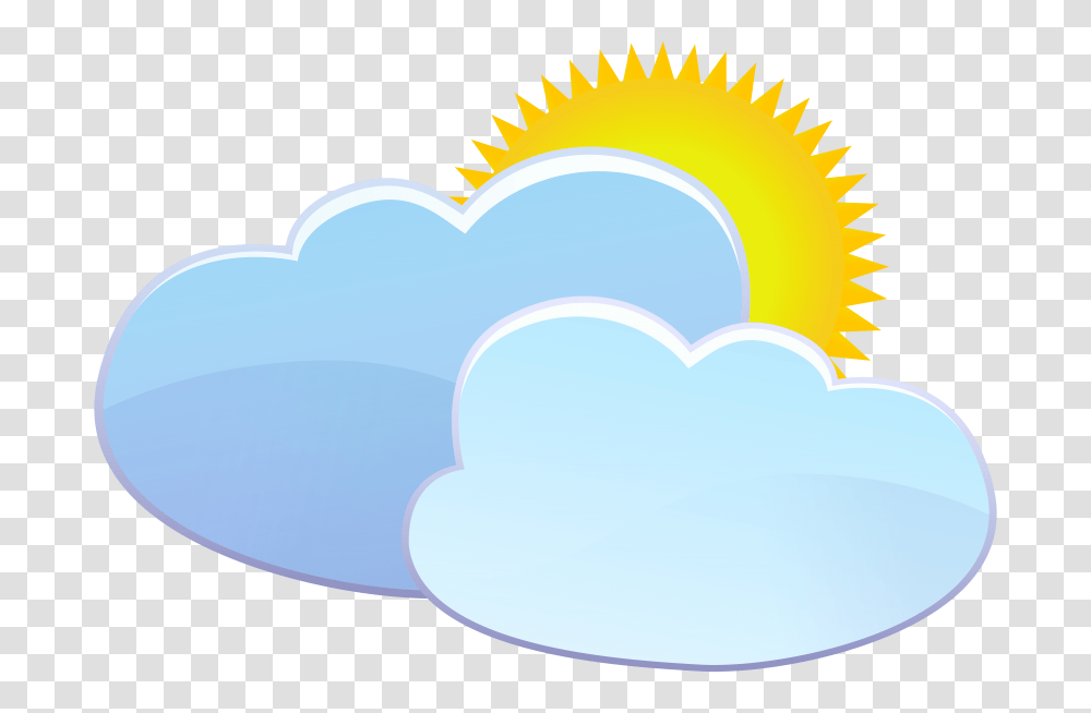 Clouds And Sun Weather Icon, Nature, Outdoors, Heart, Light Transparent Png