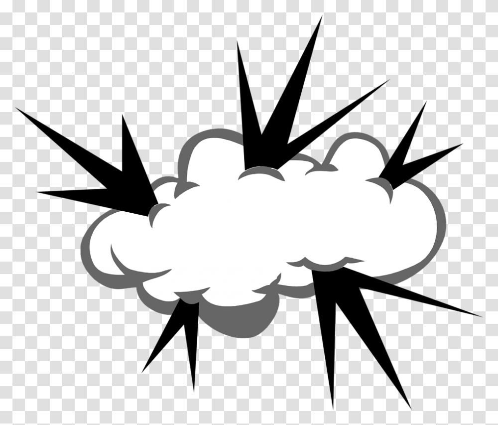 Clouds Clipart Explosion, Stencil Transparent Png