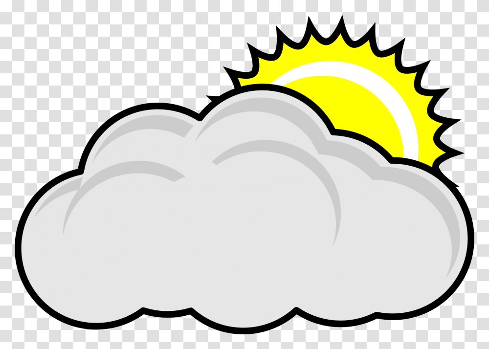 Clouds Clipart Partly Cloudy Clip Art Black And White, Pillow, Cushion, Nature, Outdoors Transparent Png
