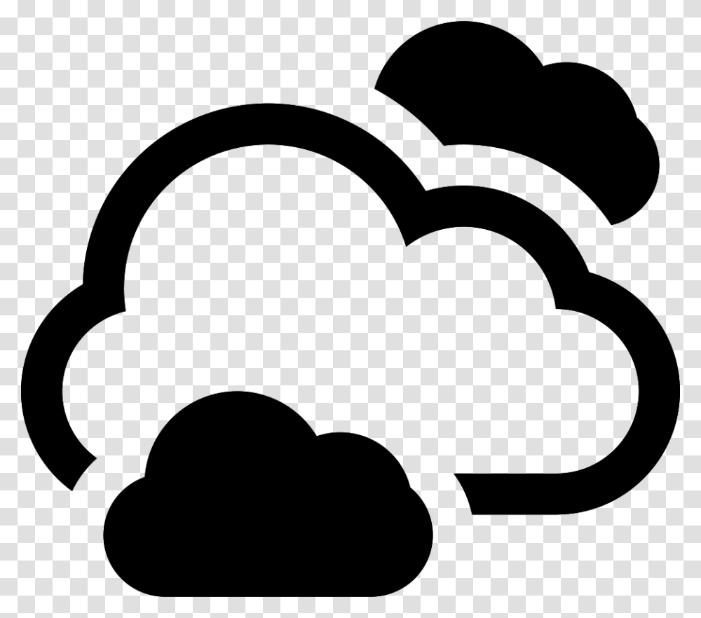 Clouds Cloudy Sky Icon, Stencil, Hammer, Tool Transparent Png
