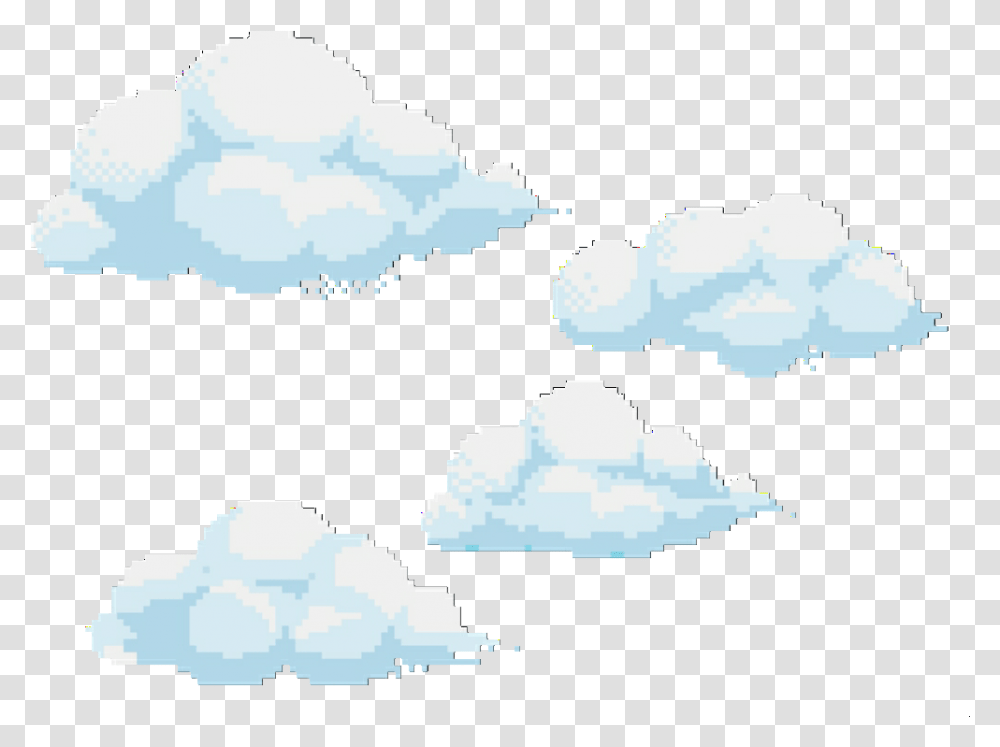 Clouds Gothic Hearts Cyber Background 8 Bit Clouds, Nature, Outdoors, Weather, Cumulus Transparent Png