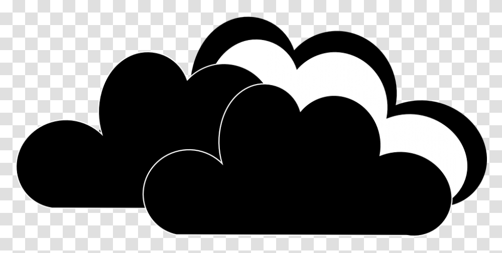 Clouds Sky Design Weather Nature Cloudscape Icon Nubes Blanco Y Negro, Batman Logo, Heart, Hammer Transparent Png