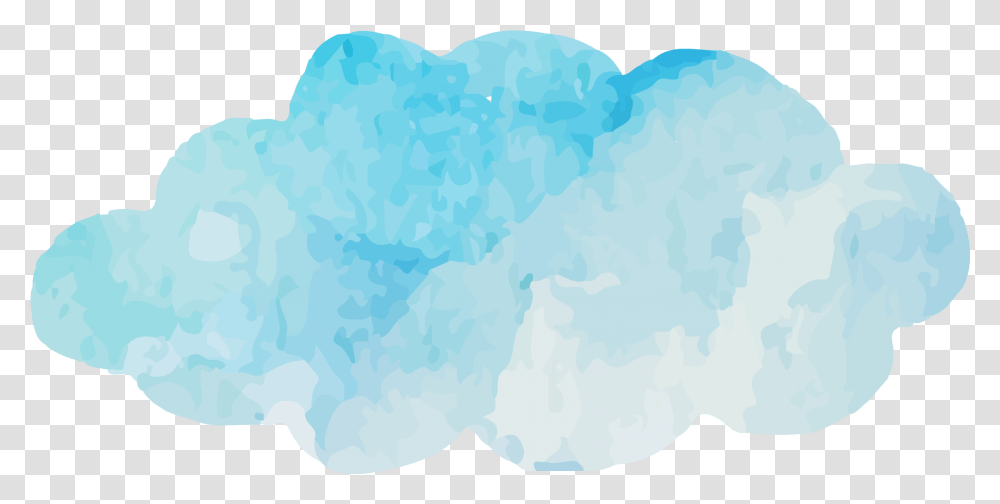 Clouds Sky Watercolor Vector Font Illustration, Mineral, Crystal, Rug, Foam Transparent Png
