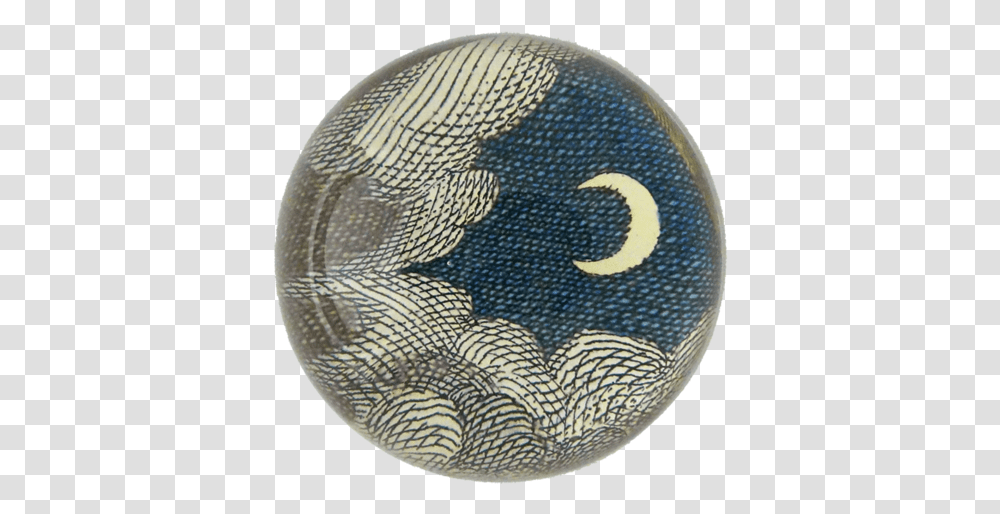 Clouds & Crescent Moon Paperweight, Rug, Logo, Symbol, Trademark Transparent Png