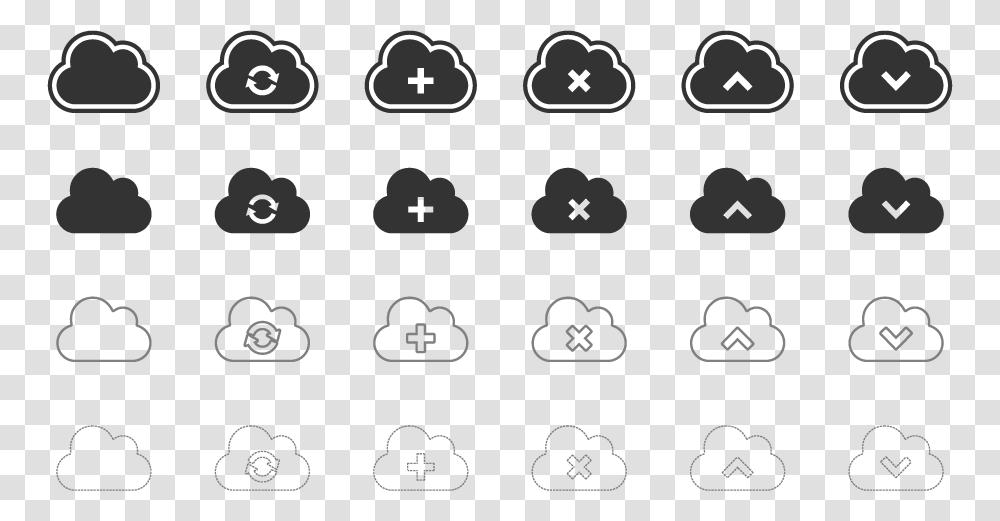Clouds Vector Icons Cloud Vector, Alphabet, Number Transparent Png