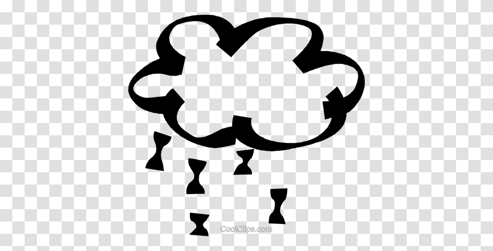 Clouds With Rain Royalty Free Vector Clip Art Illustration, Antelope, Wildlife, Mammal Transparent Png