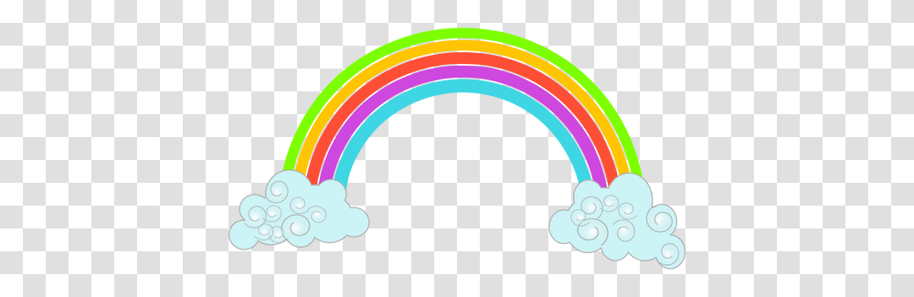 Clouds With Rainbow Image, Outdoors, Nature, Sky, Tape Transparent Png