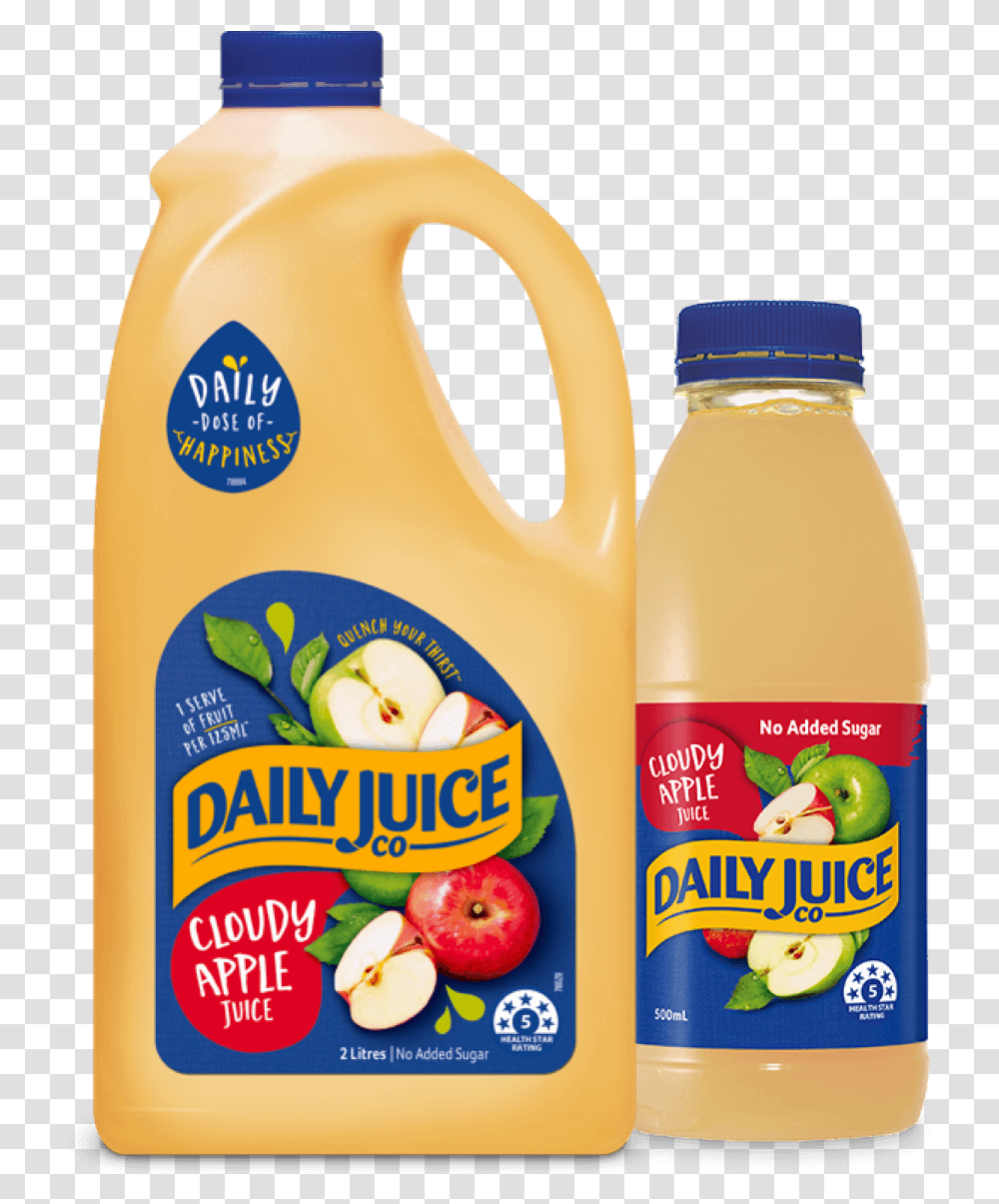 Cloudy Apple - Daily Juice Daily Juice Orange Juice, Beverage, Drink, Bottle, Fruit Transparent Png