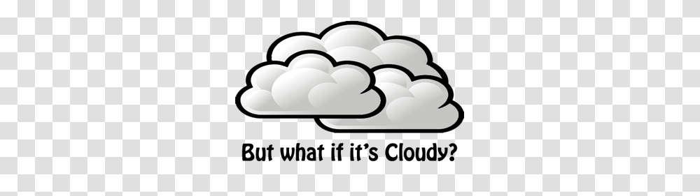 Cloudy Clipart Black And White Clip Art Images, Nature, Outdoors, Land, Food Transparent Png