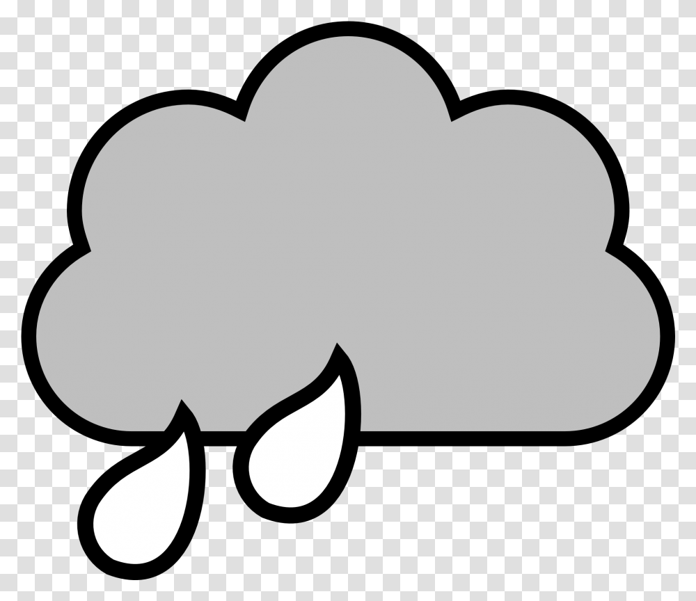 Cloudy Clipart Black And White Rain Cloud Clipart Rain Clipart Black And White Free, Stencil, Silhouette, Baseball Cap, Animal Transparent Png