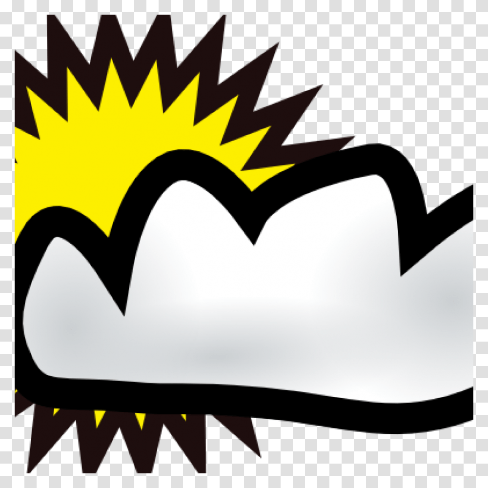 Cloudy Clipart Sunny Partly Weather Clip Art Free Vector, Axe, Tool, Batman Logo Transparent Png