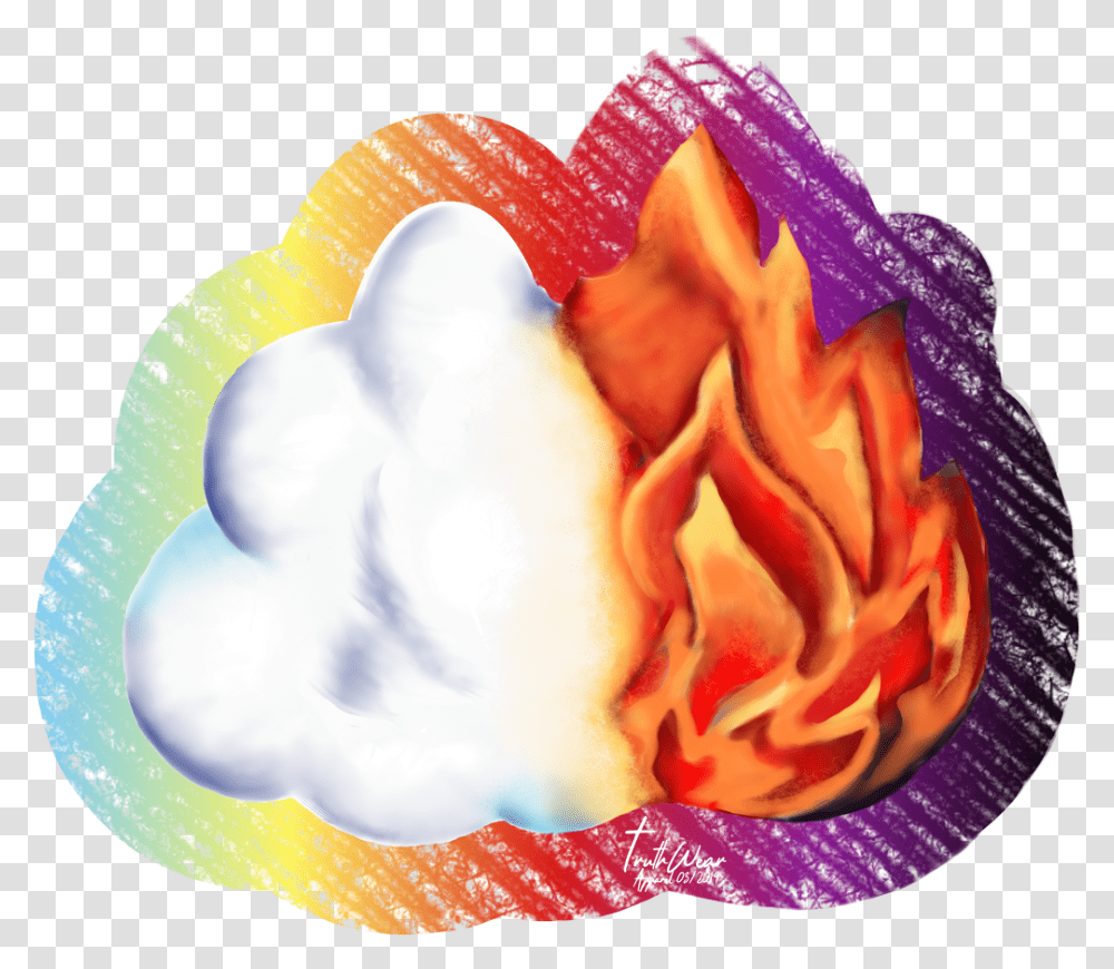 Cloudy Day Fiery Night Cloud By Day Fire By Night Clip Art, Sweets, Food, Plant, Petal Transparent Png