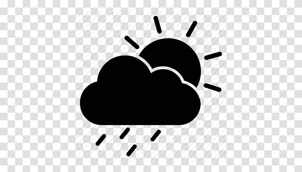Cloudy Drizzle Light Rain Rain Raining Sunshower Icon, Plant, Fruit, Food, Piano Transparent Png