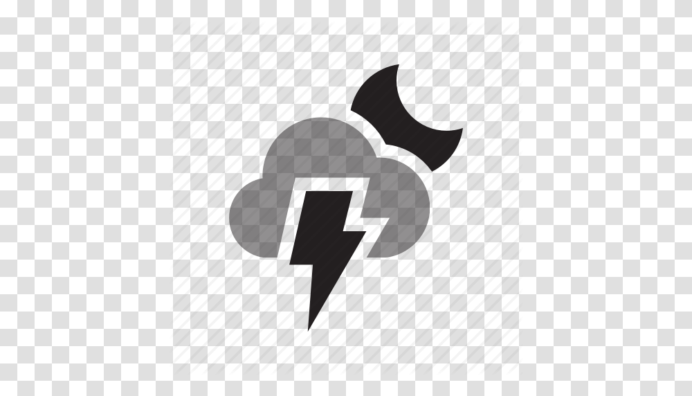 Cloudy Flash Light Lightning Moon Set Weather Icon, Animal, Logo, Trademark Transparent Png