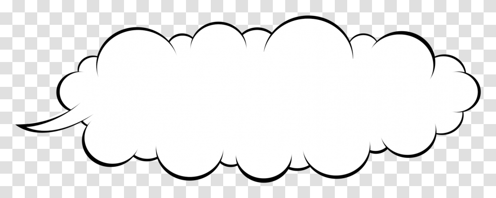 Cloudy Speech Bubble, Batman Logo, Stencil Transparent Png