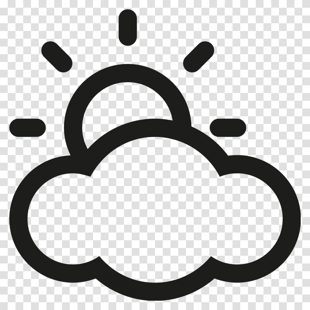 Cloudy Weather Comments Partly Cloudy Clipart Black And White, Buckle, Machine, Gear Transparent Png