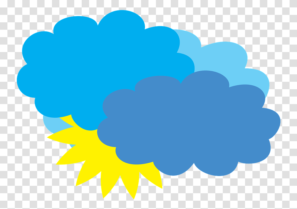 Cloudy Weather Forecast Partly Rain Cartoon Clipart Gif Of Cloud, Outdoors, Nature, Graphics, Hand Transparent Png