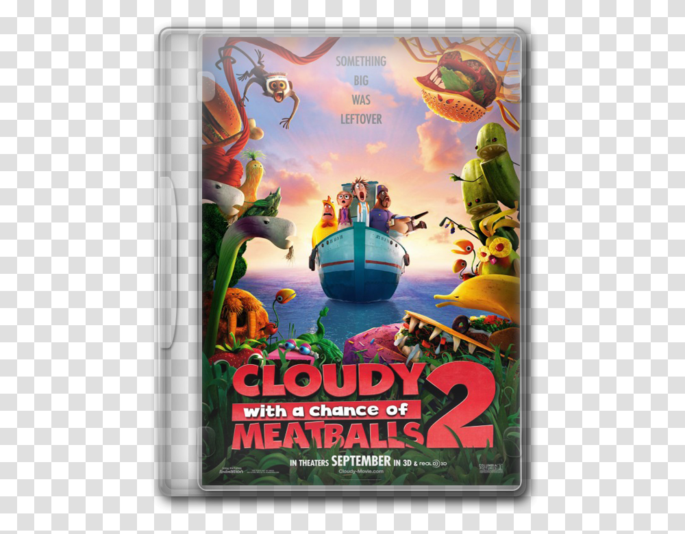 Cloudy With A Chance Of Meatballs Cloudy With A Chance Of Meatballs 2 Poster 2013, Person, Human, Bird, Animal Transparent Png