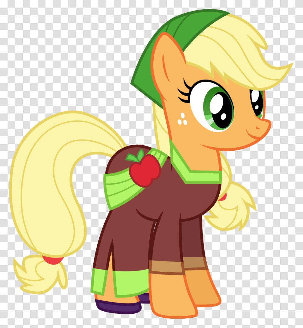 Cloudyglow Clothes Earth Pony Equestria Girls Ponified Mlp Eg Movie Magic Applejack, Toy, Plant, Food, Face Transparent Png