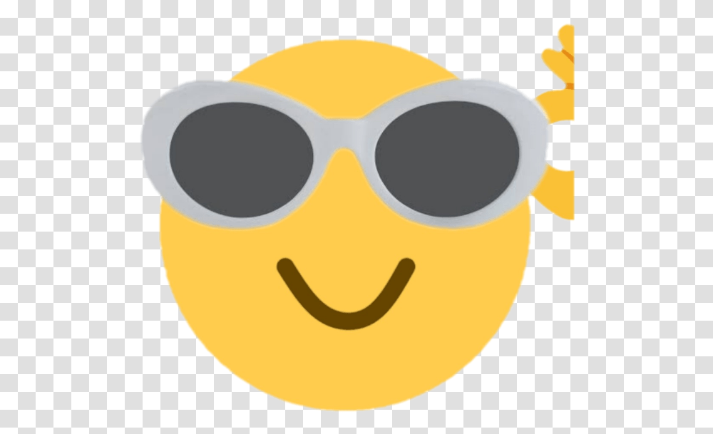 Clout Goggles Discord Emoji, Label, Head, Helmet, Hair Transparent Png