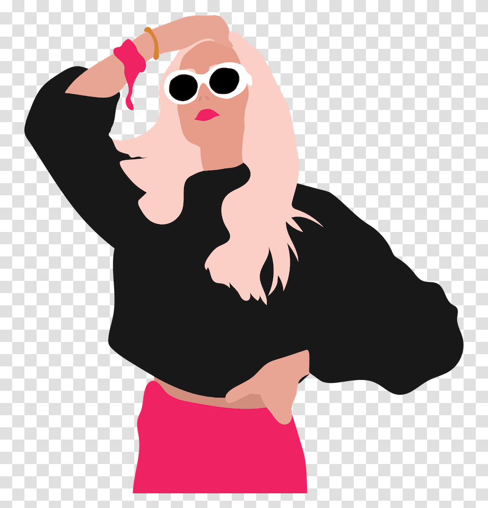 Clout Jam Illustration, Clothing, Person, Sunglasses, Face Transparent Png