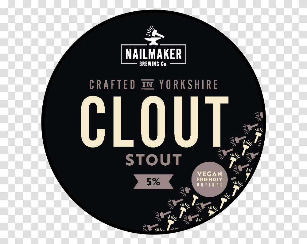 Clout Nailmaker Brewing Co Label, Poster, Advertisement, Flyer, Paper Transparent Png
