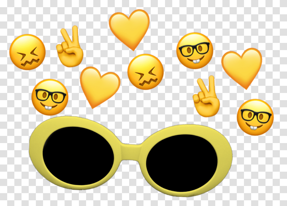 Cloutgoggles Yellow Clout Goggles Sunglasses Emoji, Accessories, Accessory, Halloween, Peeps Transparent Png