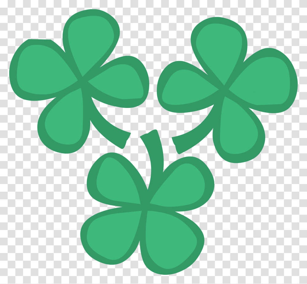 Clover, Flower, Green, Plant, Stencil Transparent Png