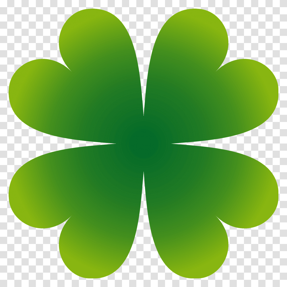 Clover Image Four Leaf Clover Clipart, Green, Plant, Flower, Blossom Transparent Png