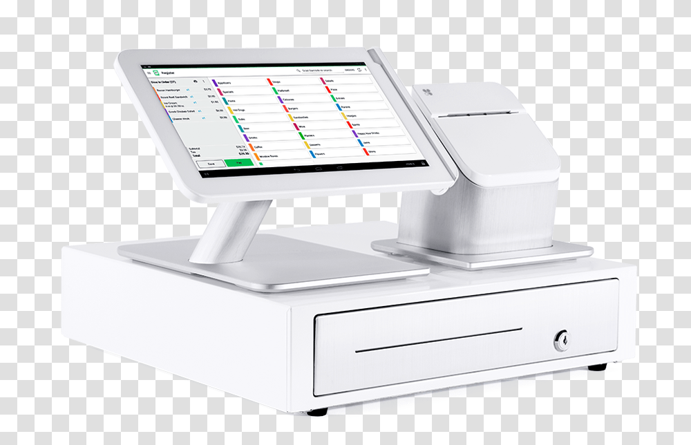 Clover Point Of Sale Pos System Station With Printer Electronics, Machine, Stand, Shop, Computer Transparent Png