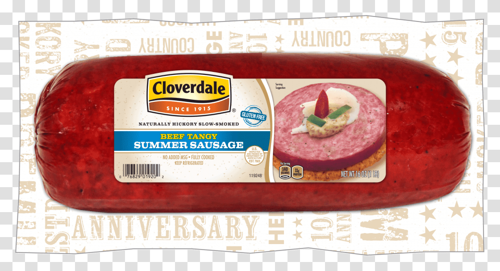 Cloverdale Pepper Jack Tangy Summer Sausage, Food, Ketchup, Ice Cream, Bread Transparent Png