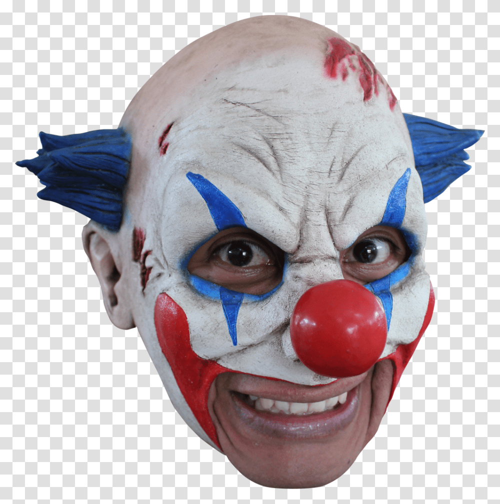 Clown Chinless Halloween Mask Clown Mask, Performer, Toy, Face, Mime Transparent Png
